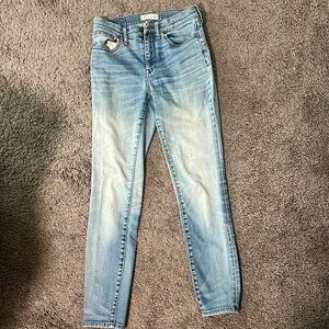 Madewell high riser skinny jeans